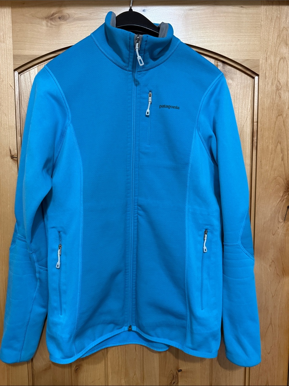 Patagonia Turquoise Blue Full-Zip Fleece Jacket